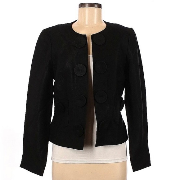 ETCETERA size 8 black jacket blazer with large buttons in excellent condition